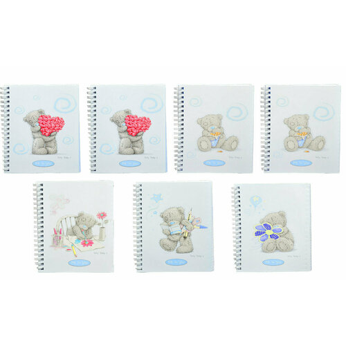 Me to you, 7 штук в клетку 80 листов на гребне. Цвет голубой.