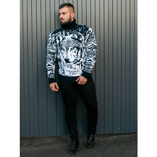 фото Свитер miki, размер 58, синий