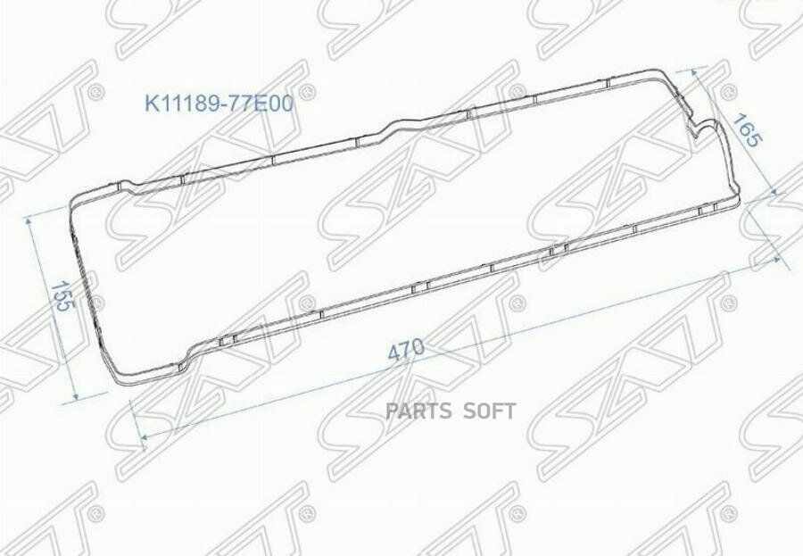 K1118977E00 SAT Прокладка клапанной крышки SZ J20A 96-05, Escudo/Grand Vitara