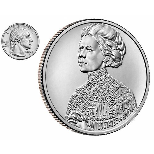 Монета Женщины Америки «Ховита (Йовита) Идар» 25 центов, 2023 год, США (9)