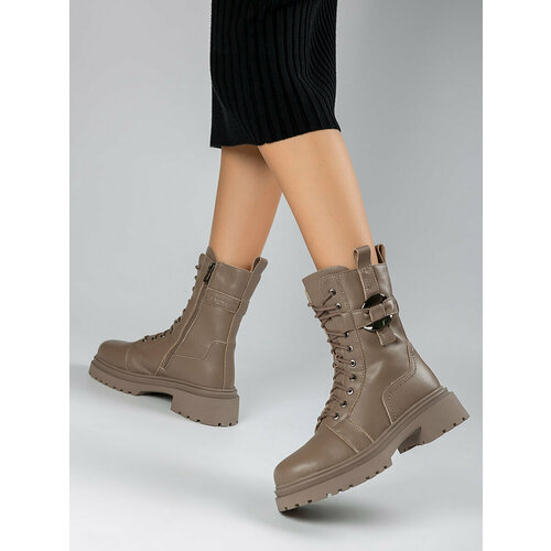 фото Ботинки берцы color me, размер 39, бежевый