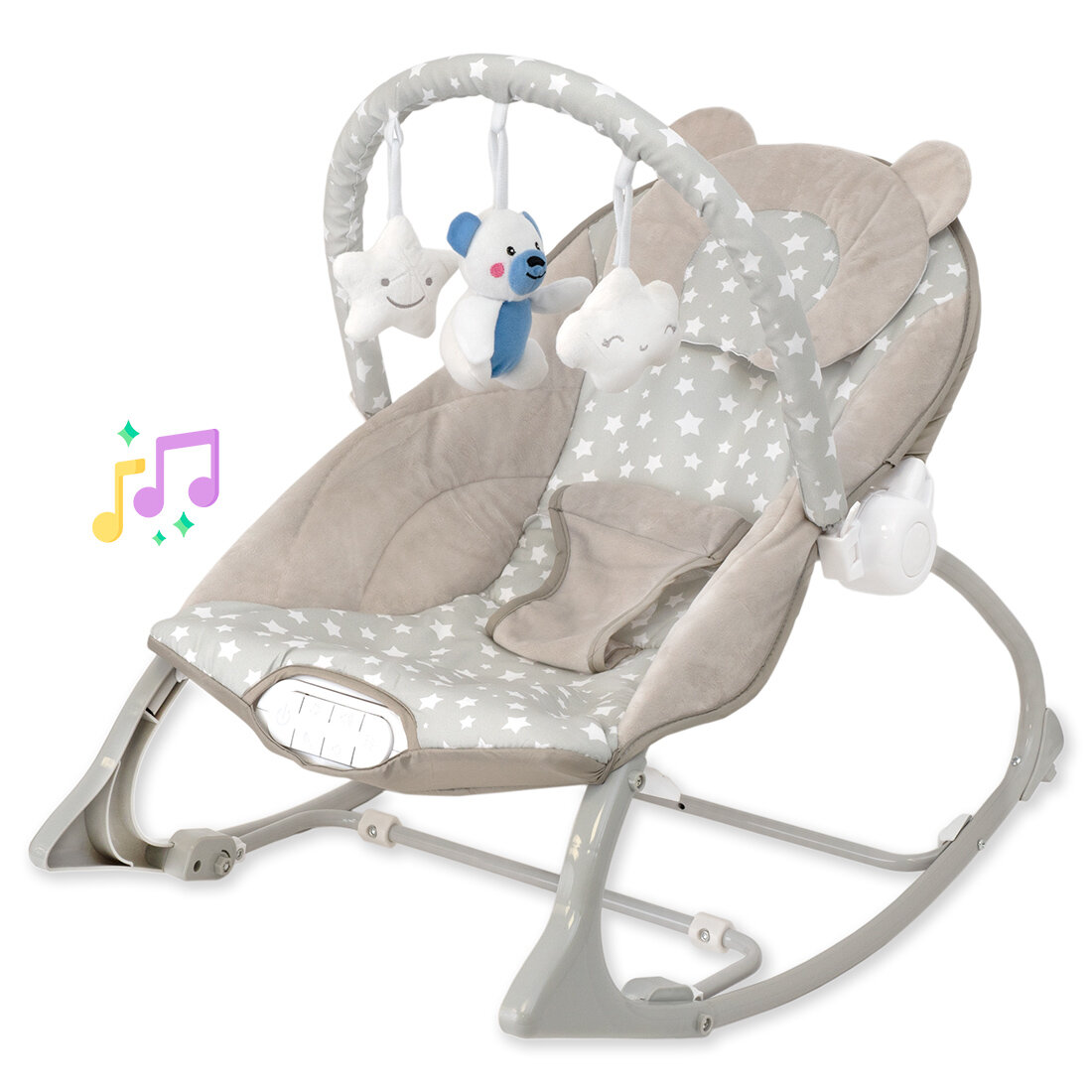 Шезлонг "Infant to Todler Rocker" с игрушками для малышей, CC9928-P