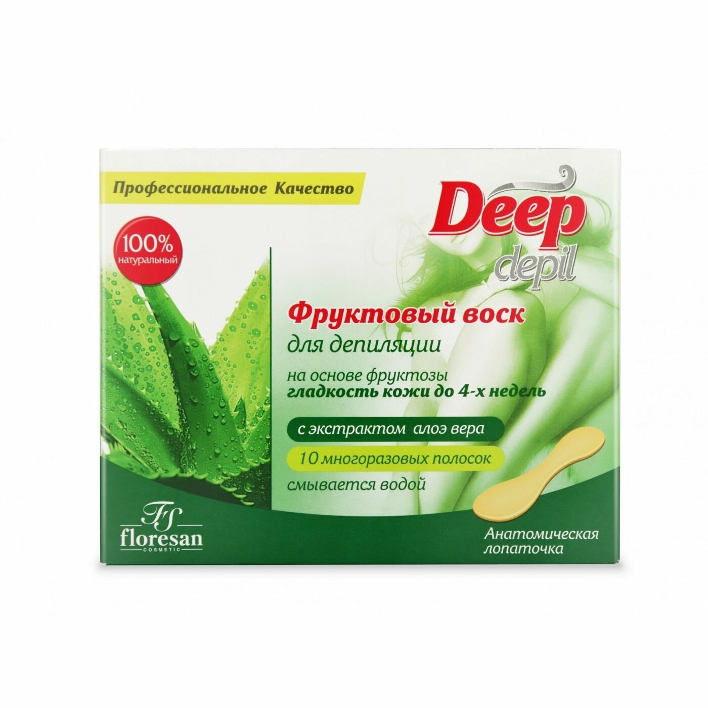 Воск Floresan (Флоресан) фруктовый для депиляции Deep depil с экстрактом алоэ вера 350 г Флоресан ООО - фото №11