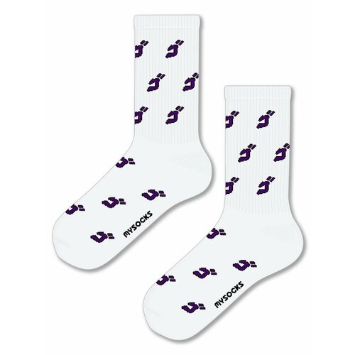 Носки MySocks, размер 36-43, белый anime jojo