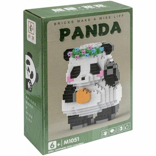 3D-конструктор панда, 599 деталей, VOMBATIK СM4006, Коллекционная игрушка