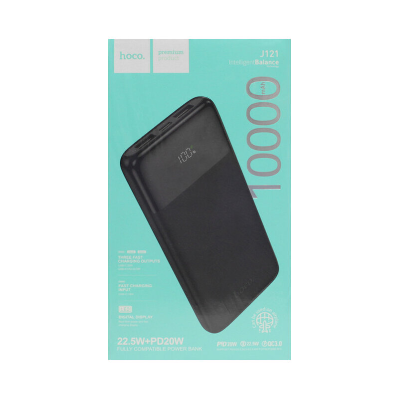 Внешний аккумулятор Hoco J121 10000mAh, черный