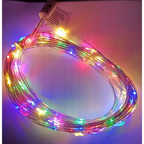 Гирлянда-проволока Miland 10м, разноцветная, питание через USB микс, разноцветный