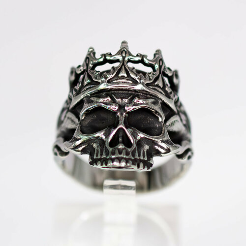 Кольцо Король мертвых, размер 19, серебряный