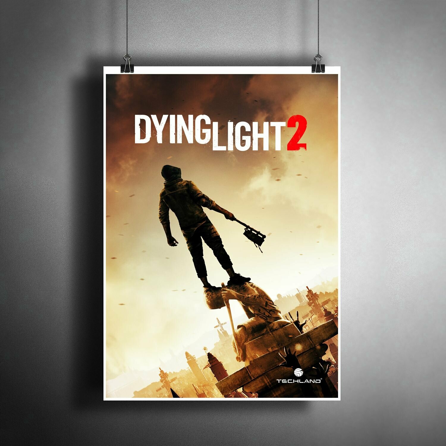 Постер плакат для интерьера "Компьютерная игра: Dying Light 2: Stay Human. PlayStation 5" / A3 (297 x 420 мм)