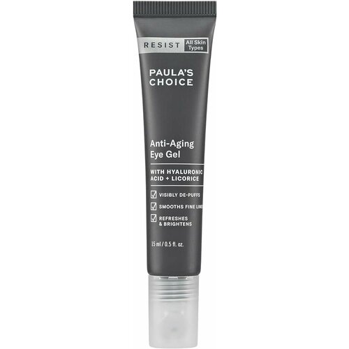 Гель вокруг глаз против отеков с массажным наконечником Paula's Choice Resist Anti-Aging Eye Gel