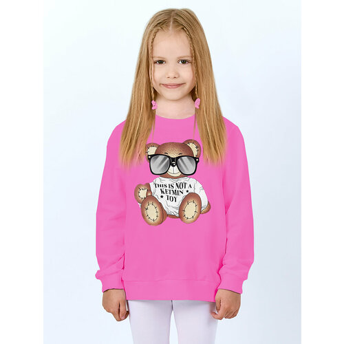 Свитшот KETMIN МИШКА TOY, размер 140, розовый