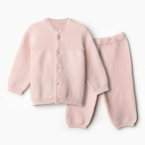 Комплект одежды Папитто, размер 80, розовый костюм для девочки джемпер брюки цвет бежевый рост 140 146 см