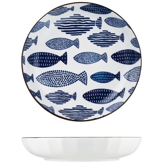 Набор тарелок Zdk Kitchen Japanese Collection, 2 шт, голубой, D20 см 371108-SET2
