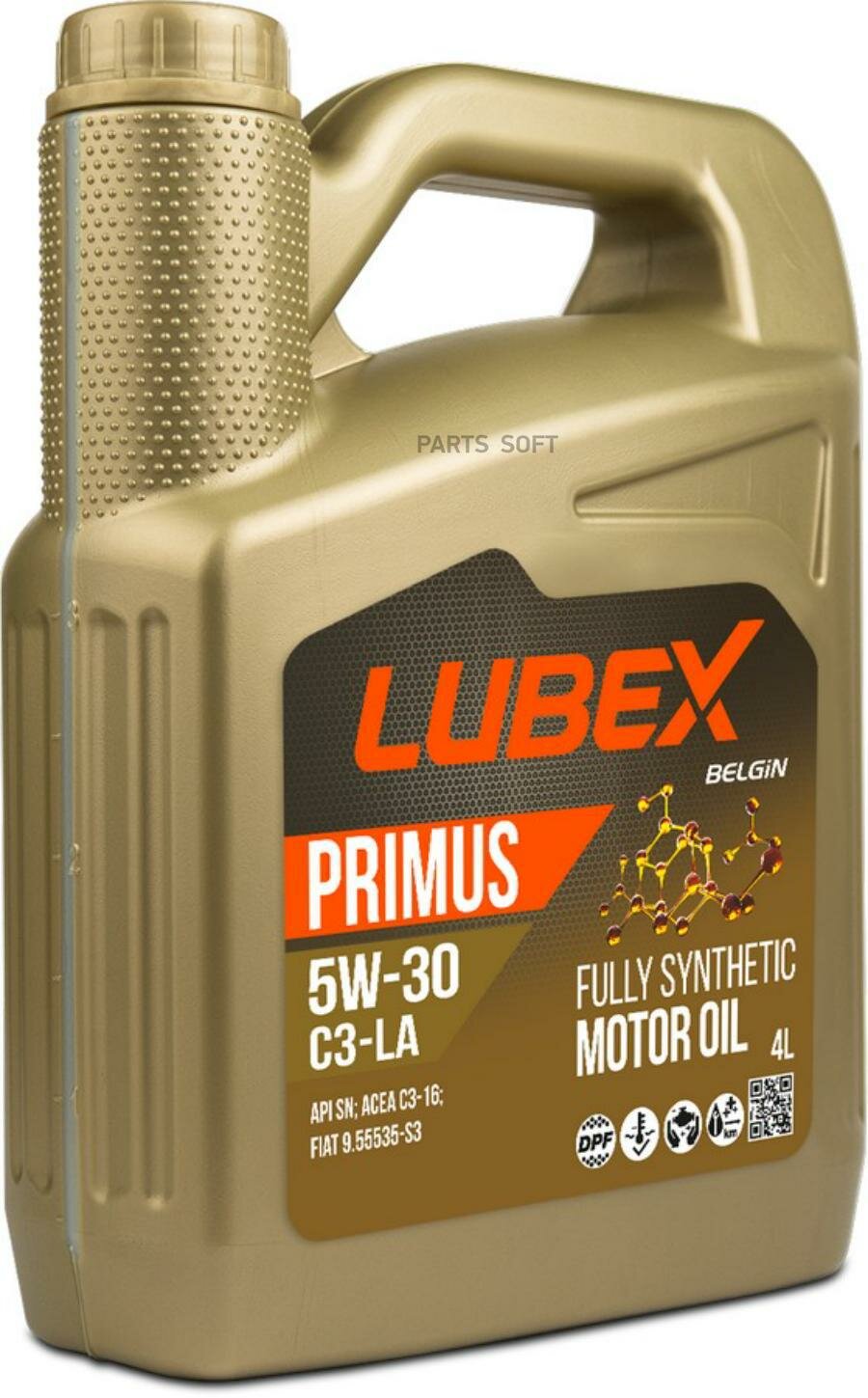 LUBEX L03412960404 Масло моторное синтетическое PRIMUS C3-LA 5W-30 SN C3 4л