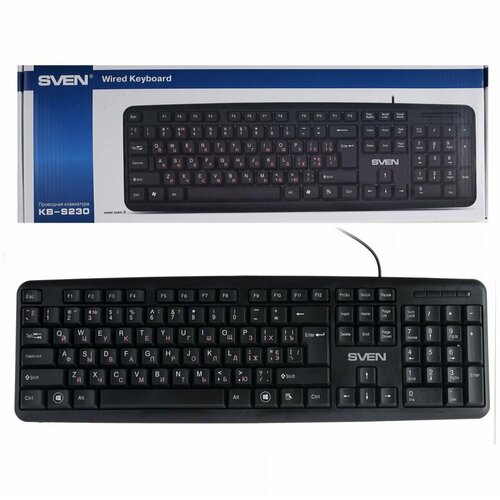 Клавиатура Sven KB-S230 черный 65600₽