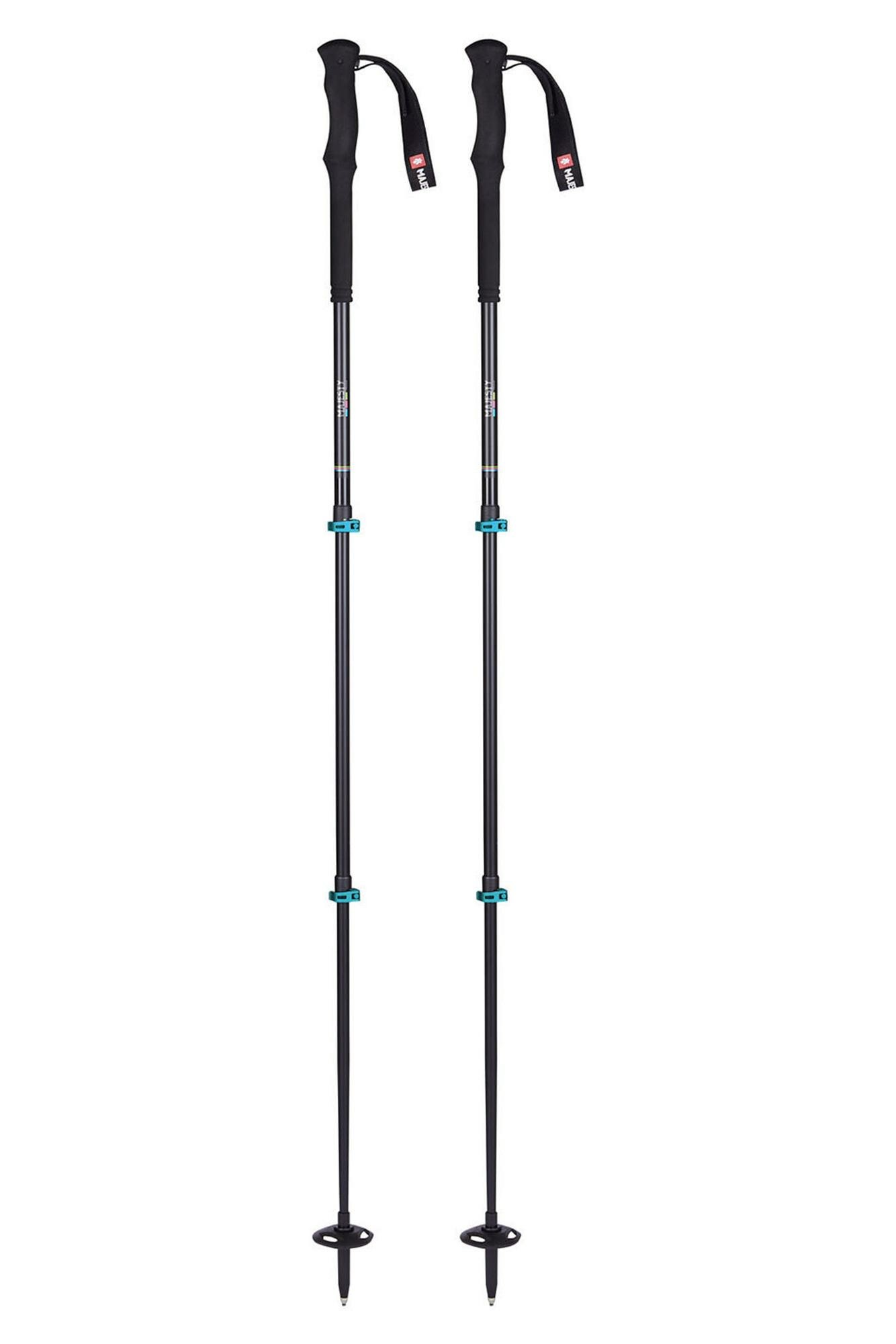 Телескопические горнолыжные палки MAJESTY Touring Ti 3P Black (см:110-140)
