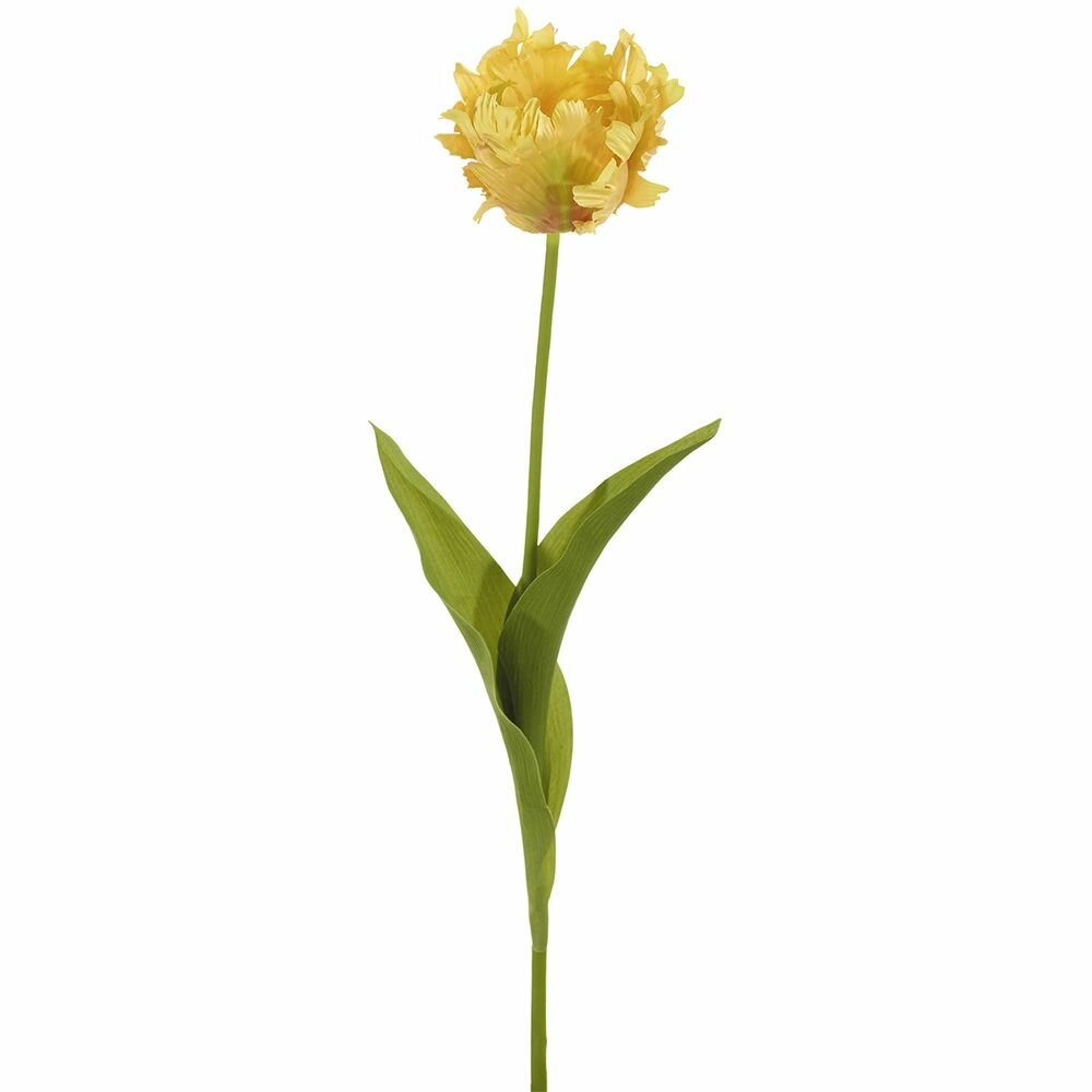 Цветок декоративный Fiebiger Floristik GmbH "Тюльпан", желтый, пластик, текстиль, 71 см