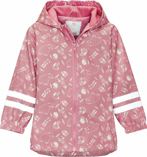 Куртка Playshoes Лесные обитатели, размер 98, розовый
