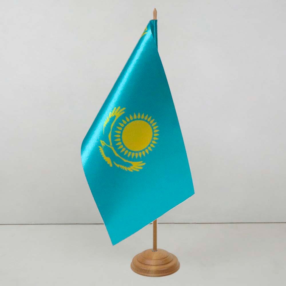 Печать флагов с логотипом и государственная символика в Алматы