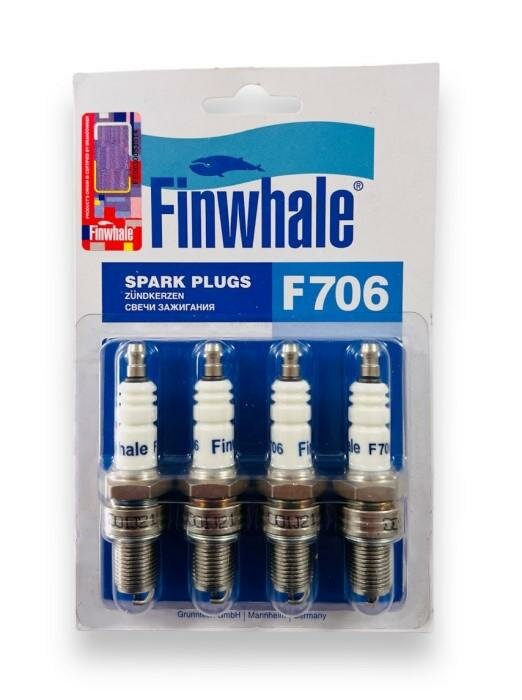 Свечи Finwhale F706 ГАЗ-3302, 3110, 3102 дв. ЗМЗ-406 (4 шт)