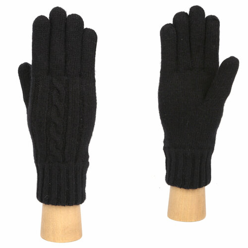 фото Перчатки fabretti, демисезон/зима, шерсть, подкладка, утепленные, размер 7, черный