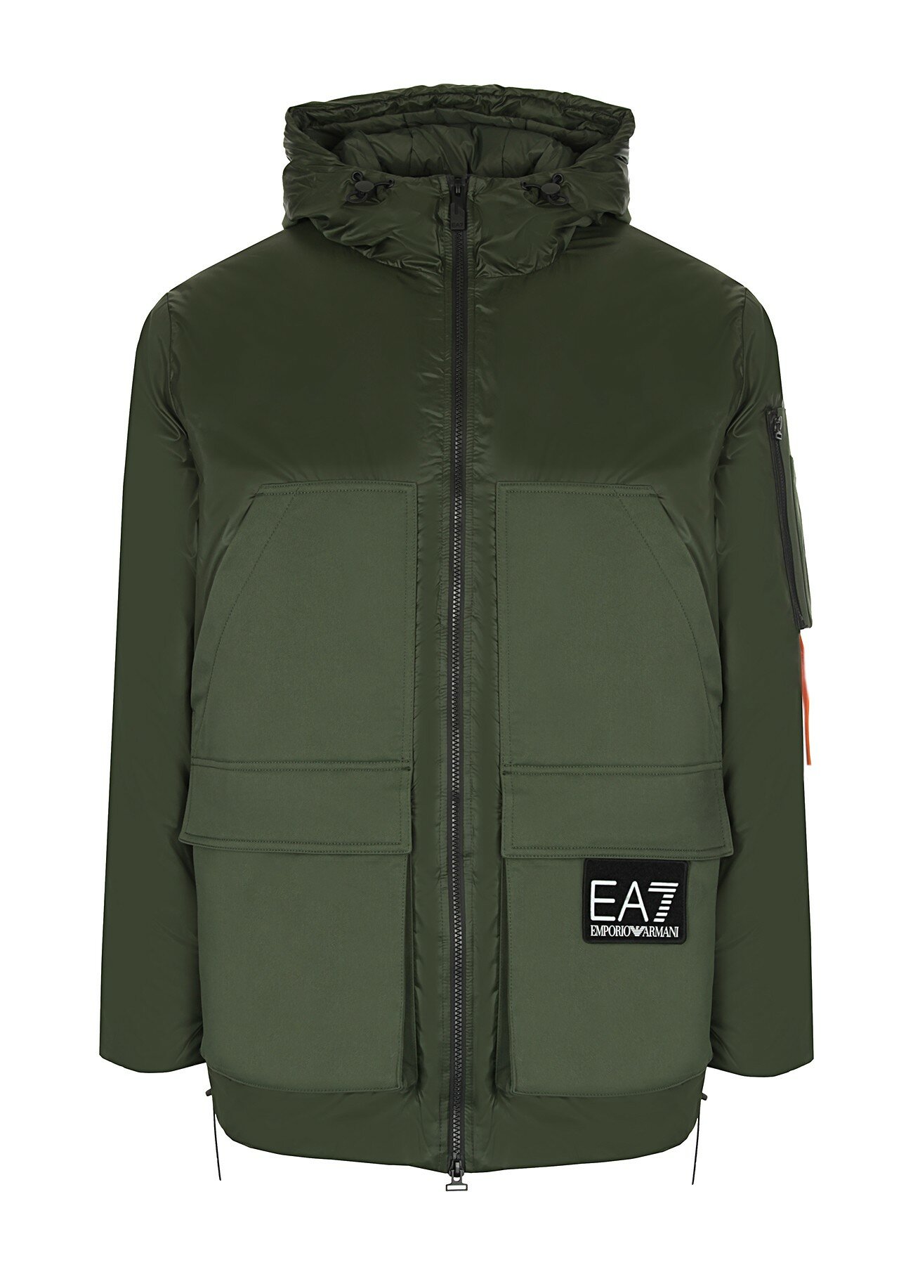 Куртка EA7 EMPORIO ARMANI, размер XL, зелёный