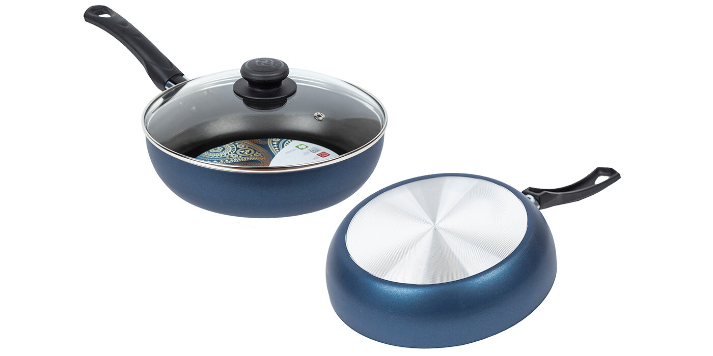 фото Сотейник Сатин, диаметр 24 см, со стеклянной крышкой