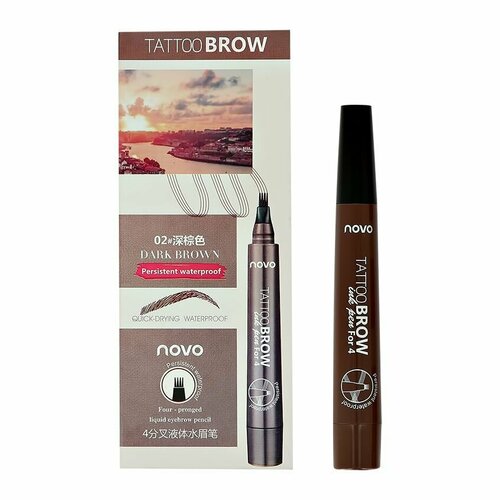 Маркер для бровей NOVO TATTOO BROW тон 02 399₽