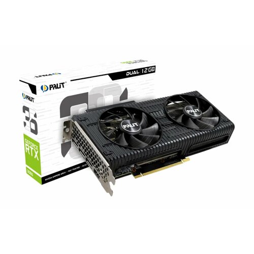 Видеокарта GeForce RTX 3060 LHR PALIT Dual 12G GDDR6 192Bit 3699000₽