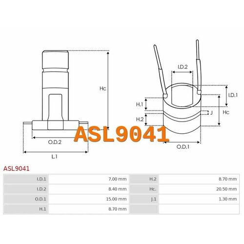 Коллектор генератора Delco PORSCHE , CHEVROLET, DAEWOO , AUDI VOLKSWAGEN , CHEVROLET (ASL9041)