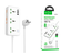 Сетевой фильтр Hoco AC7A 3 розетки/3USB/1USB-C 1.5м белый
