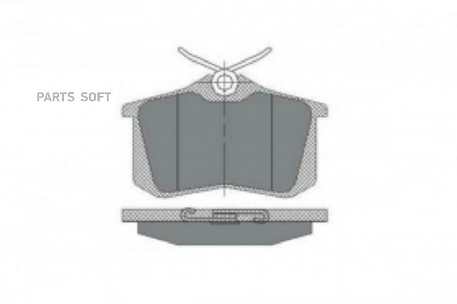 SCT GERMANY SP113 колод. торм. перед. SKODA RAPID/FABIA/VW GOLF IV/V/VI/CITR C4