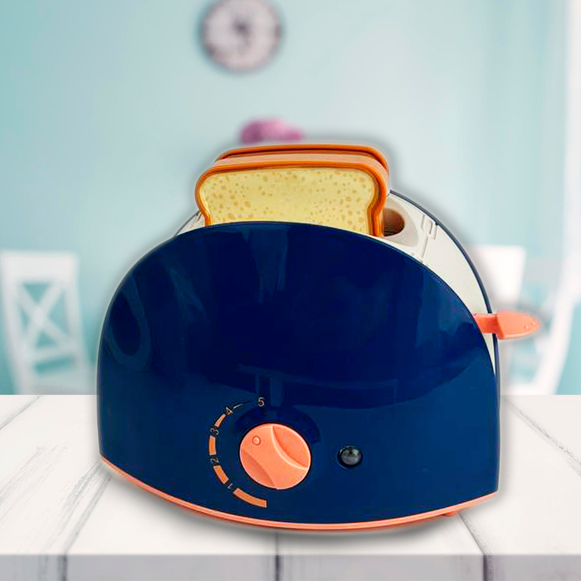 Игровой набор Тостер с аксессуарами для завтрака для детей плешоп детская посуда игрушечная со звуковыми и световыми эффектами на батарейках