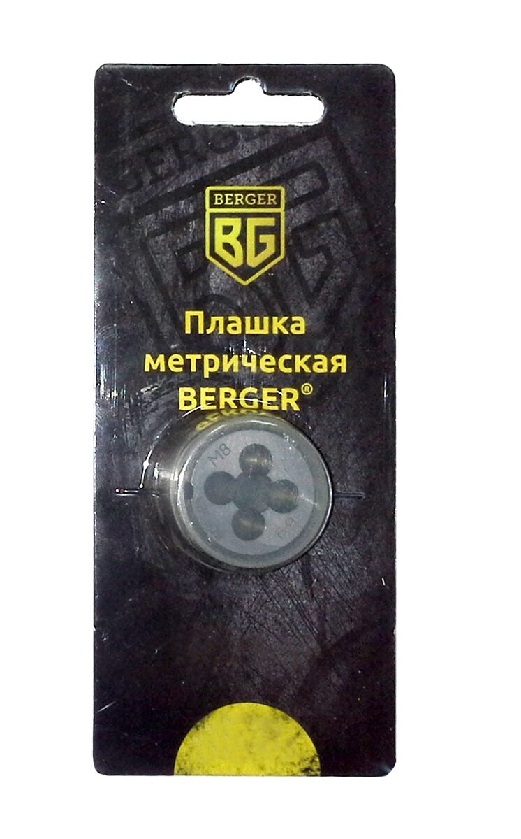 Плашка метрическая "Berger", М4 х 0,7 мм. BG1002