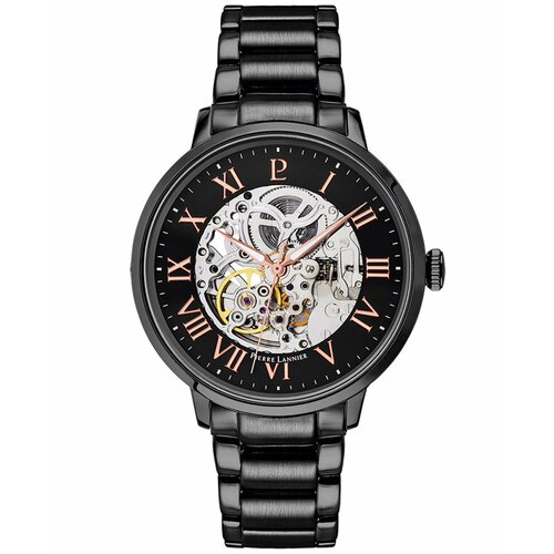 фото Наручные часы pierre lannier мужские механические часы-скелетоны pierre lannier automatic 316d439 с гарантией, золотой, черный