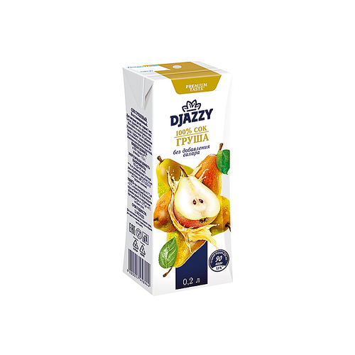 Djazzy, сок Груша, 0,2 литра