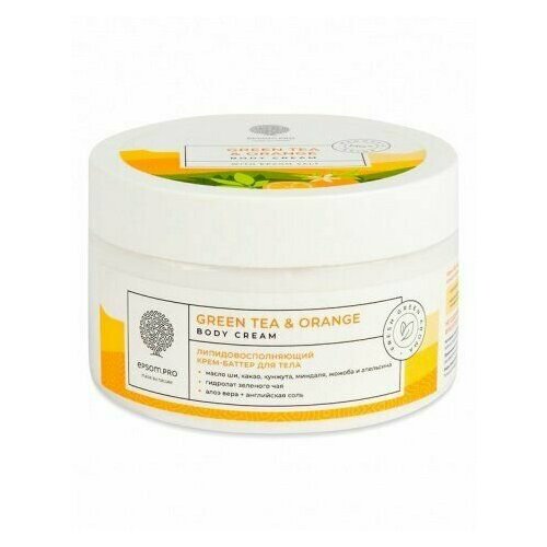 Восстанавливающий крем-баттер для тела Green tea & Orange Body Cream-Butter 250мл