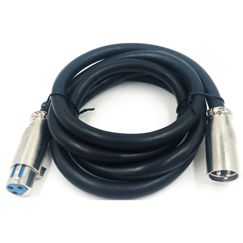 Шнур 1,5м XLR-штекер - XLR-гнездо OD7мм