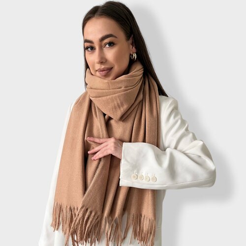 фото Шарф ,180х80 см, универсальный, бежевый own accessories