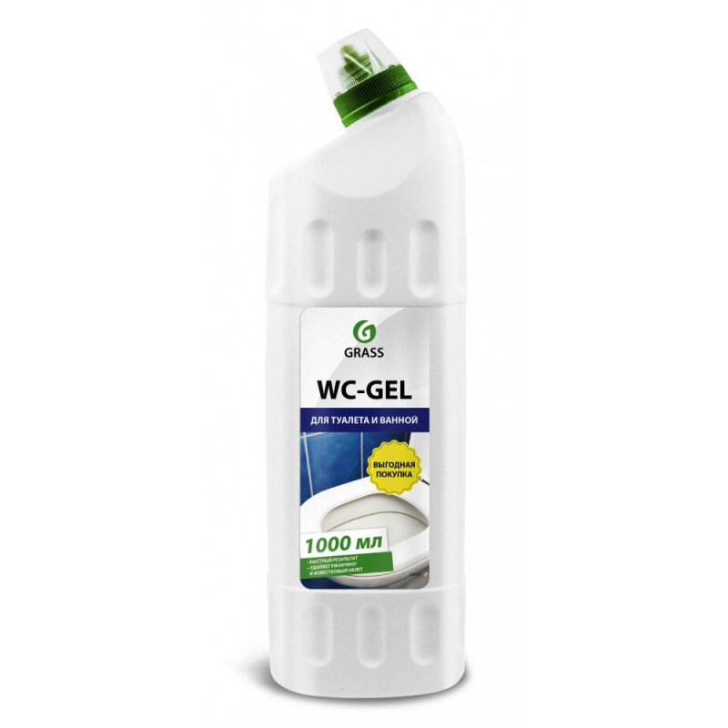 Средство для чистки сантехники GraSS "WC-gel" 1000мл 125437 - фотография № 15
