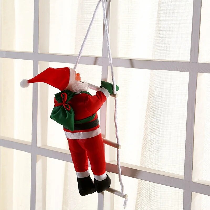 "Дед Мороз на Лестнице" - украшение на Ёлку и Окно 60 см