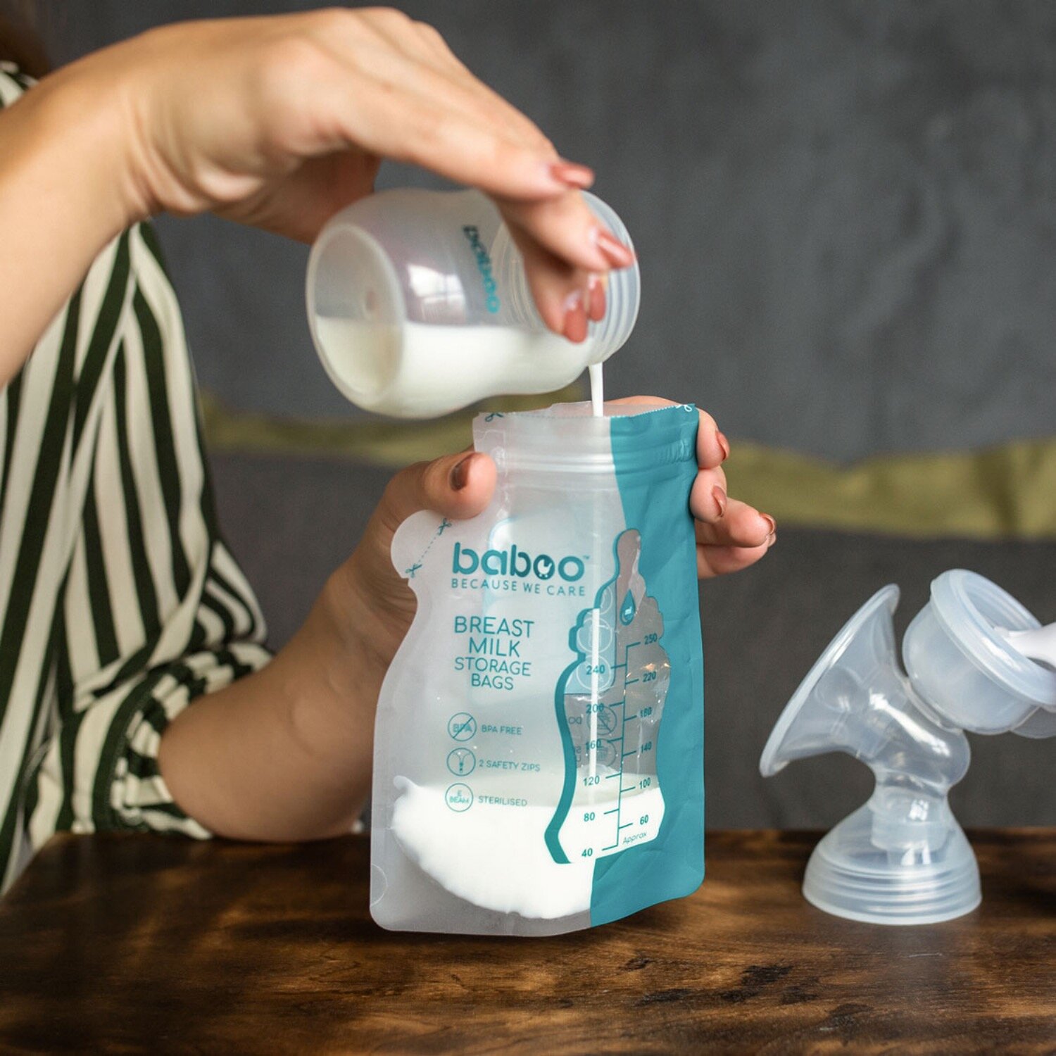 Пакеты для хранения грудного молока Baboo 25шт - фото №7