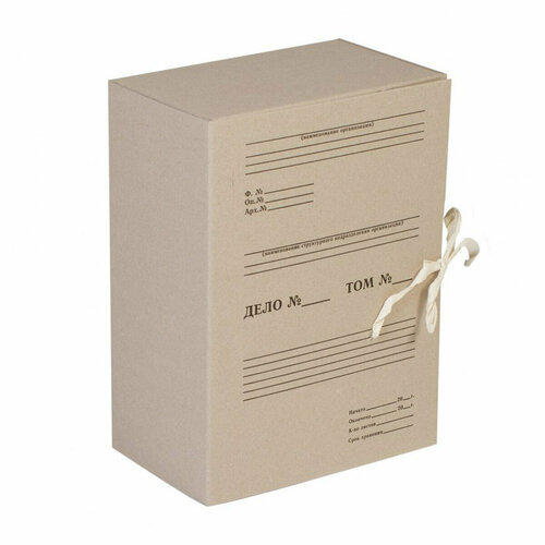 Короб архивный с завязками OfficeSpace, разборный, 150мм, клапан из переплетного картона, до 1500л, (2шт.)