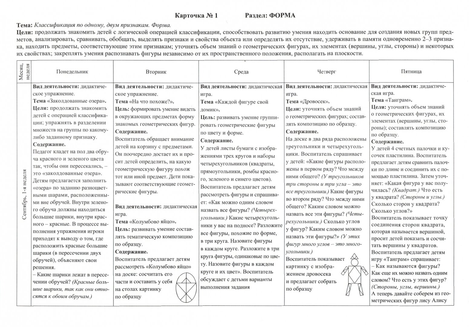 Познавательное развитие. Формирование математических представлений у детей. Сентябрь-октябрь. - фото №3