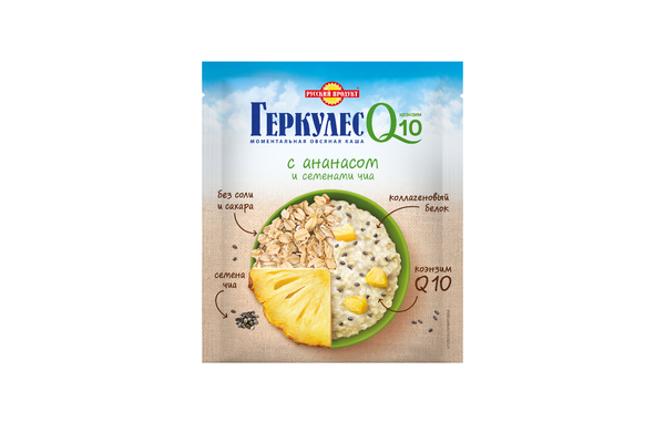 Каша овсяная Русский продукт с ананасами и семенами чиа 35 г - фото №2