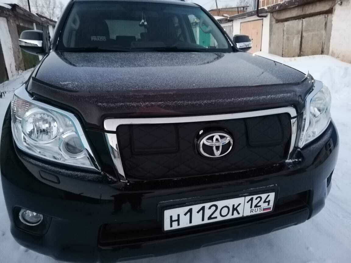 Утеплитель радиатора для Toyota Land Cruiser Prado 150 2009-2013 Клапана Без камеры Комплект Установка на крючки