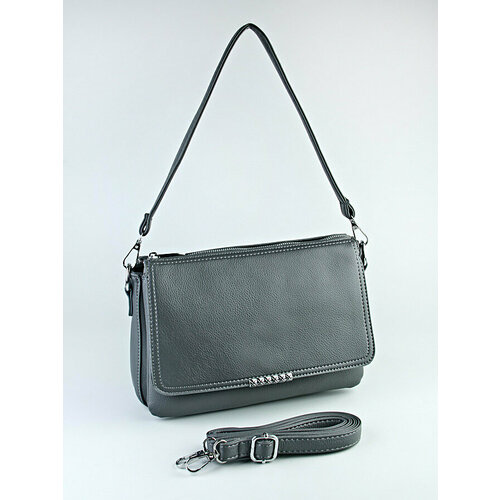 Сумка кросс-боди  N-223/темно-серый, серый