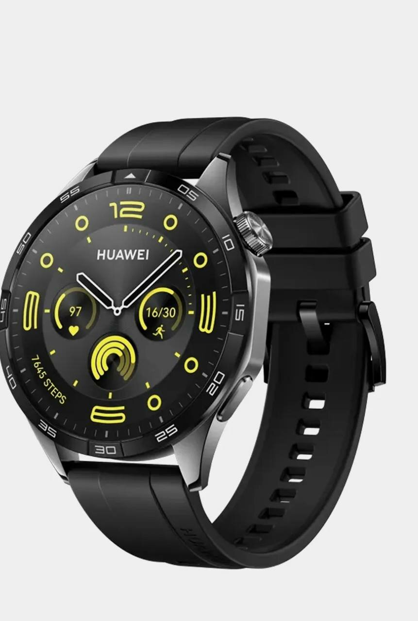 Гидрогелевая защитная плёнка (2шт) для Huawei Watch GT 4 (46 mm), глянцевая, прозрачная