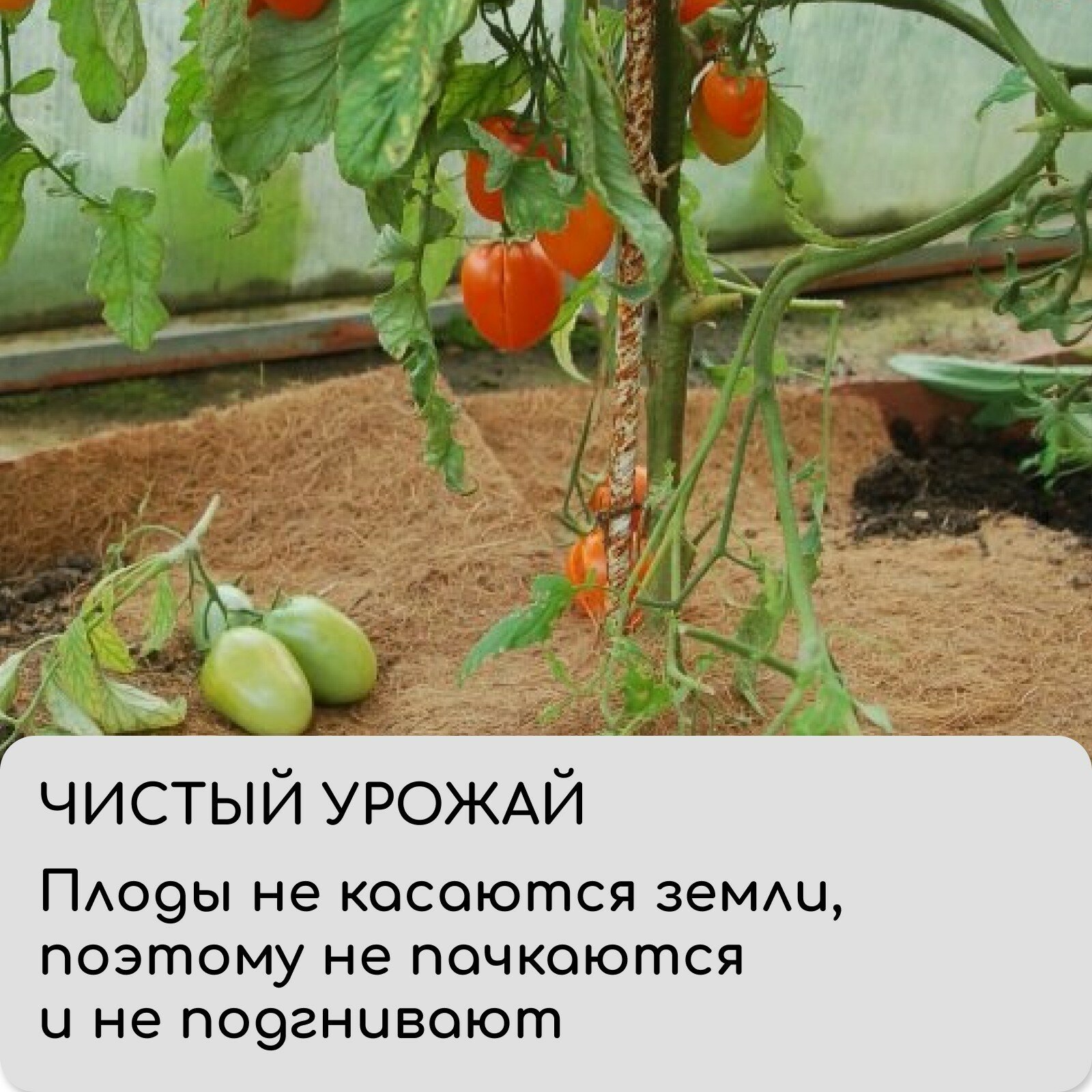 Кокосовое полотно для мульчирования, 3 × 0,5 м,