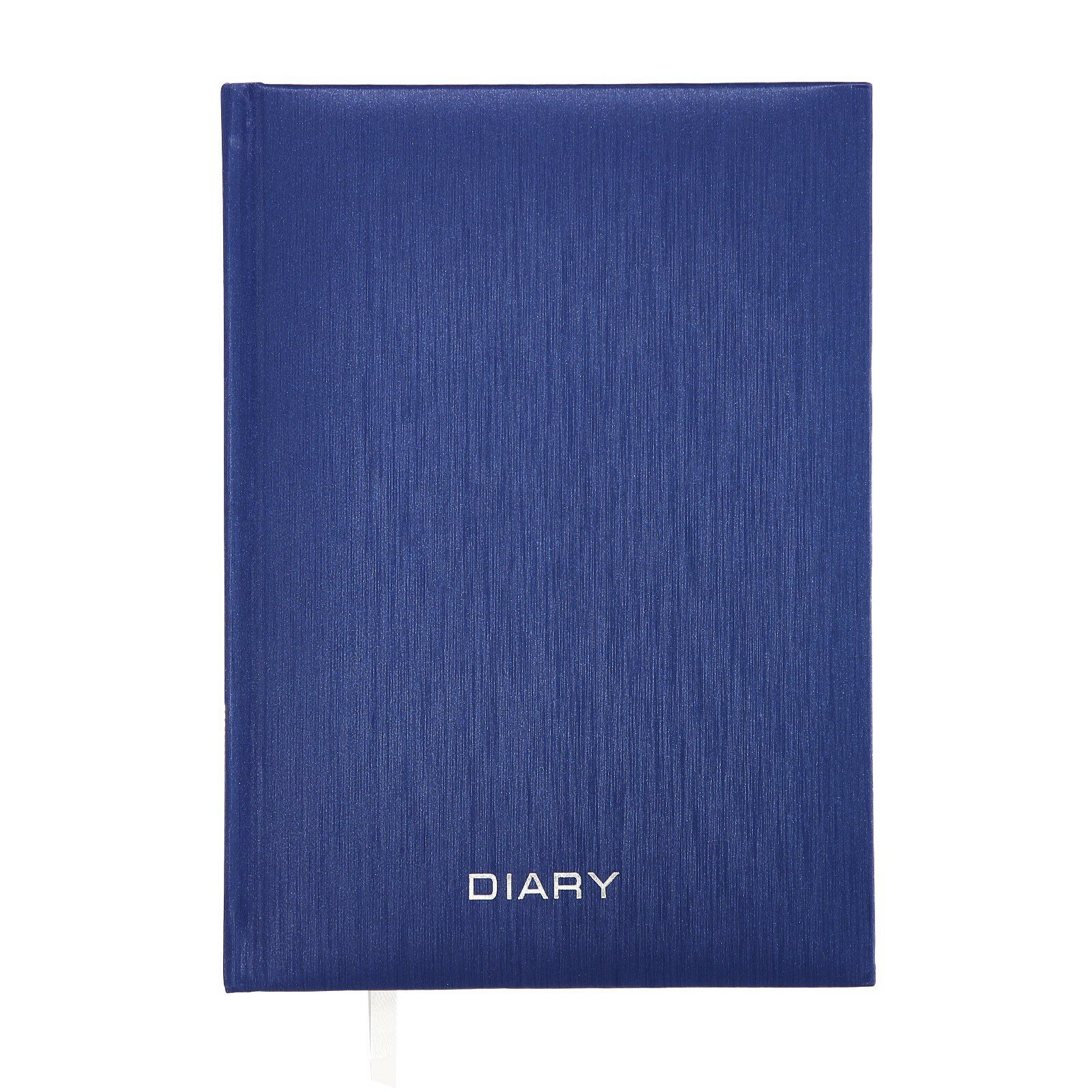 Ежедневник недатированный A5, 160 листов. Regent, твёрдая обложка из бумвинила с поролоном, ляссе, блок 70 г/м2, синий